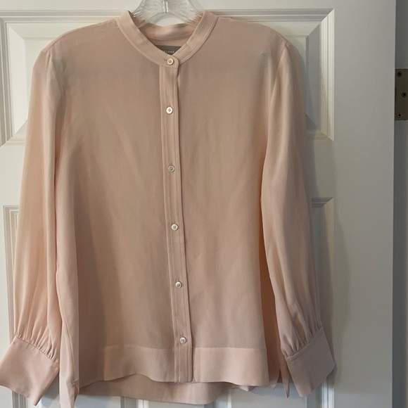 Everlane Tops - Everlane pink silk blouse